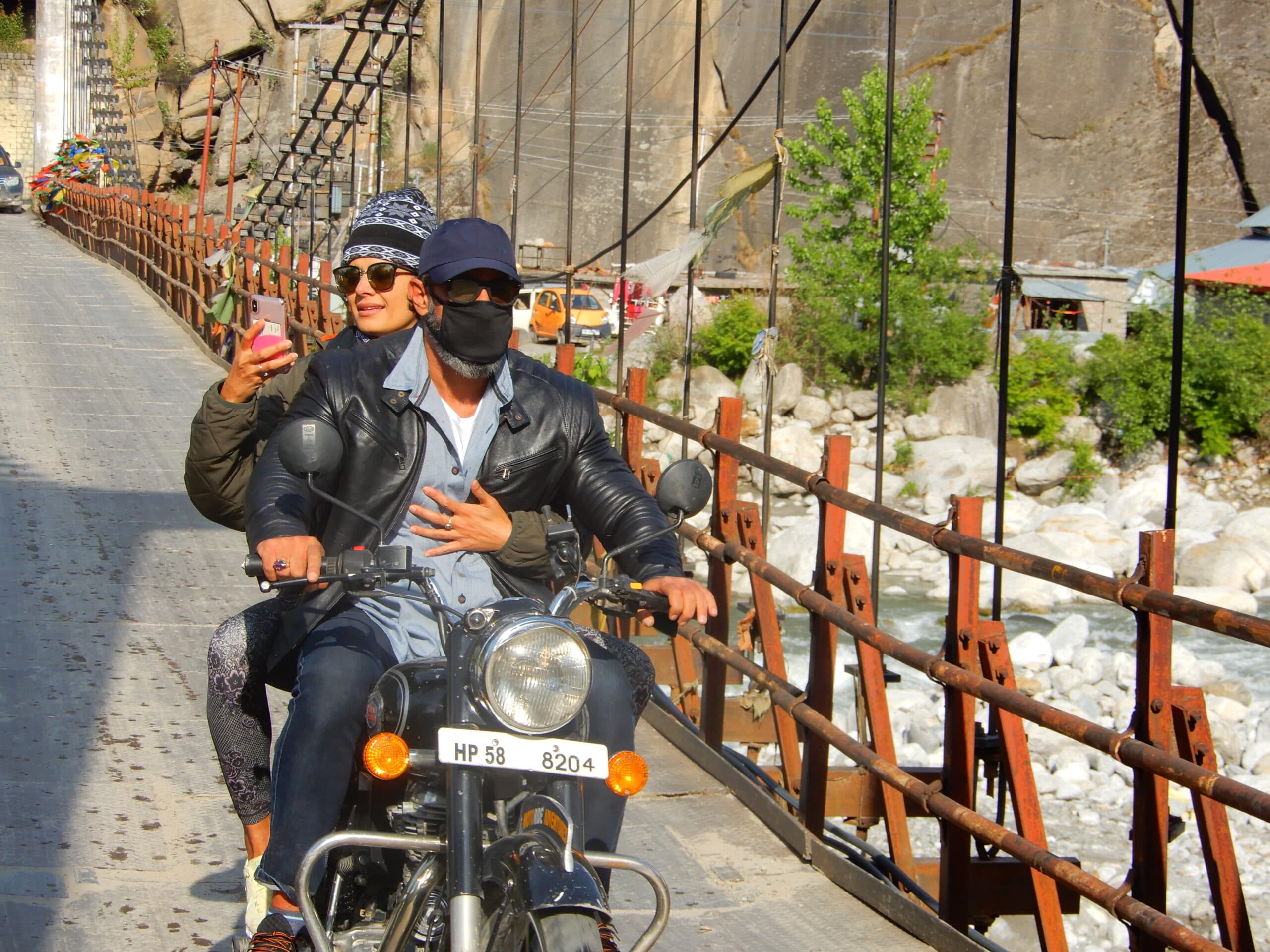 Hardev Motors guide on a Himalayan motorcycle route